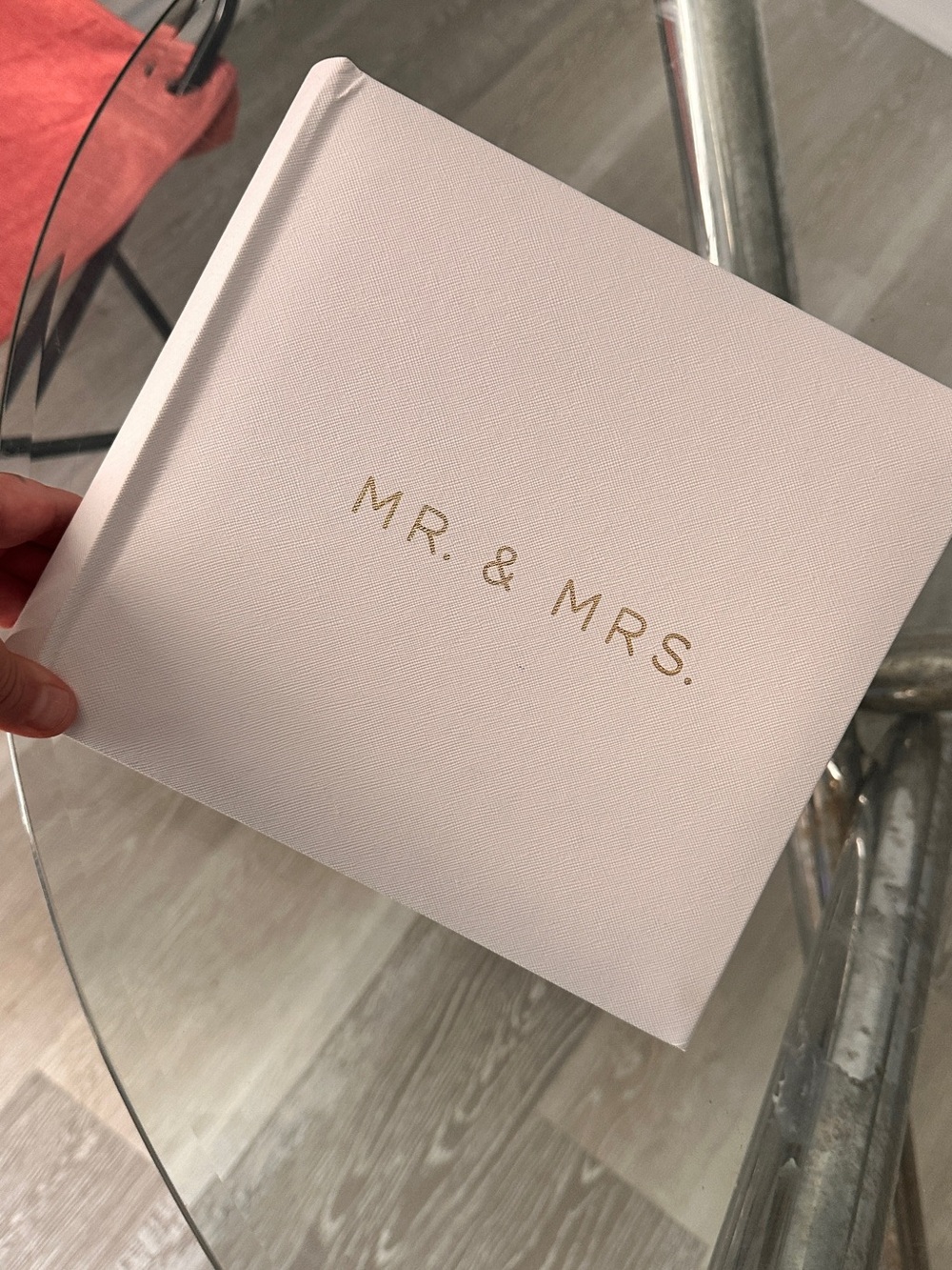 MR. & MRS. White Wedding Keepsake Album by